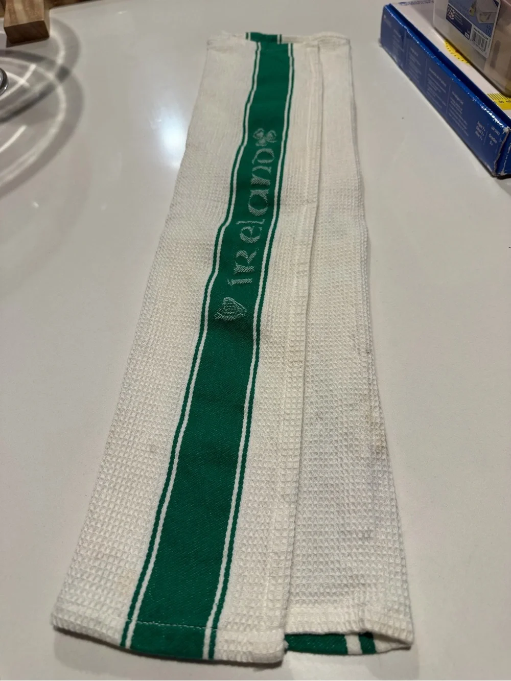 Ireland Green Stripe Tea Towel